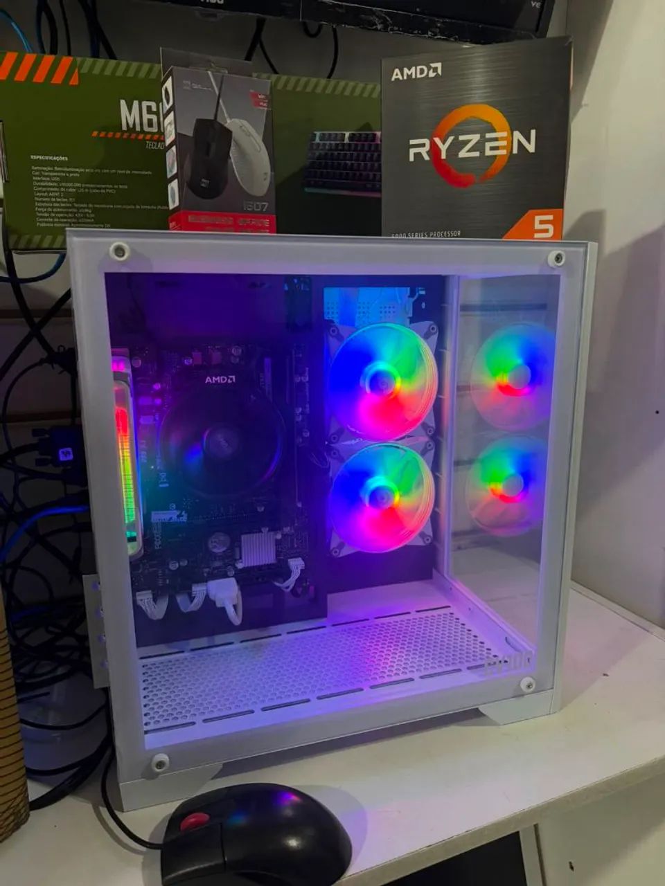 Pc Gamer RYZEN 5 COMPLETO Novo c/ Garantia 