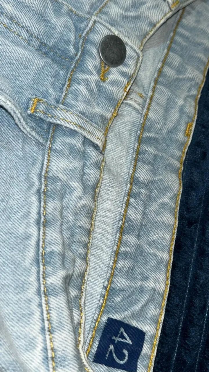Calça Jeans Midas Touch 42  Modelagem Reta - Foto 3