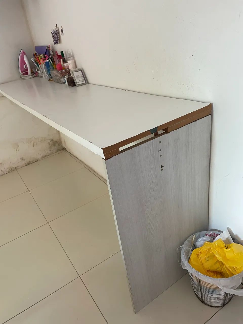 escrivaninha MDF branco - Foto 2