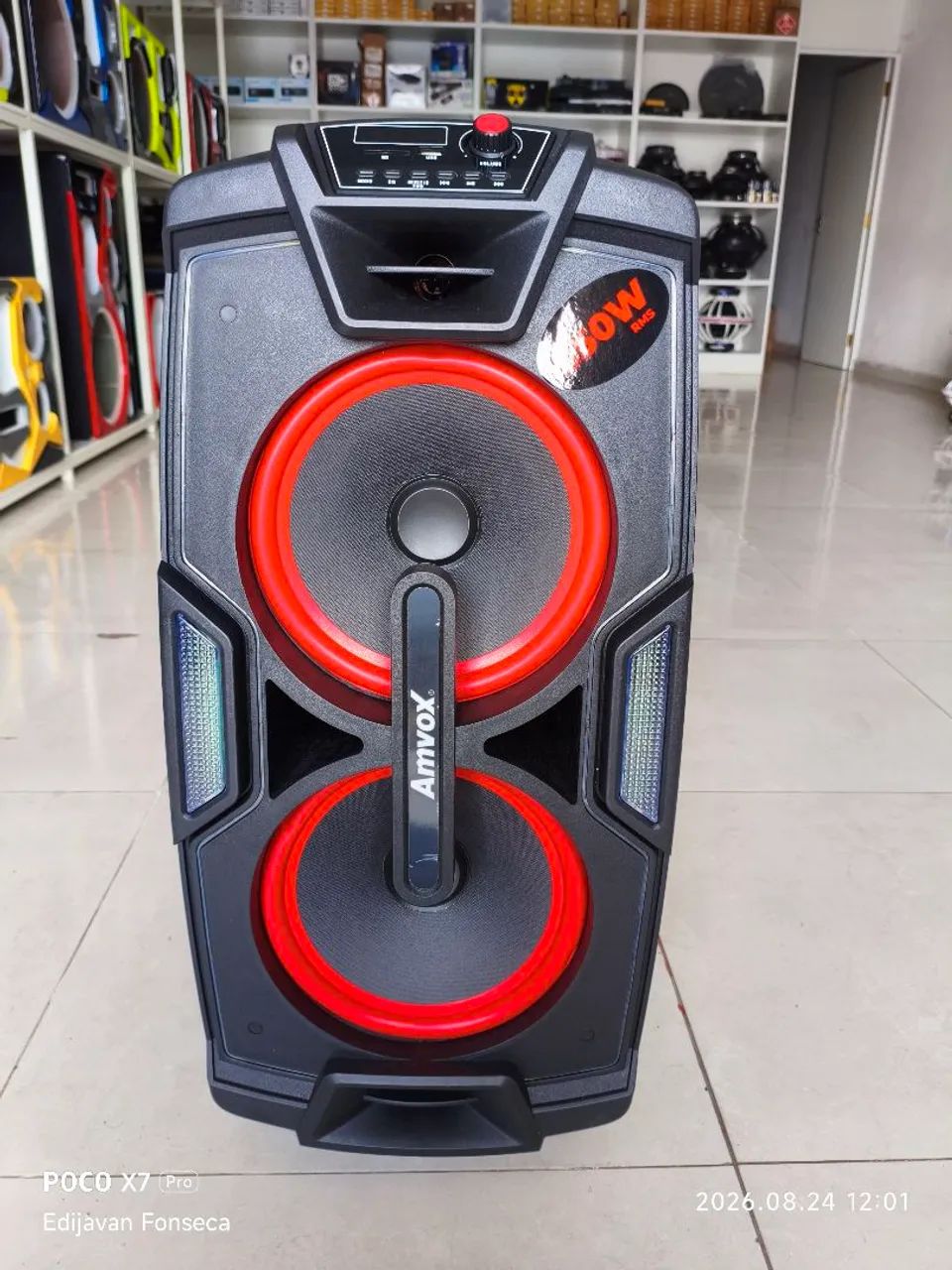 Caixa Amplificada Amvox 850w Rms - Foto 4