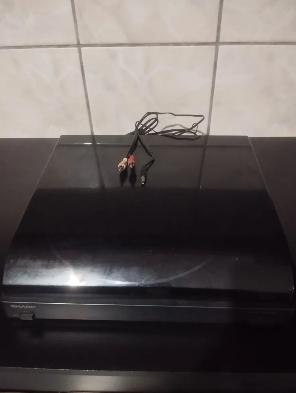 Toca disco vinil Sharp com agulha 