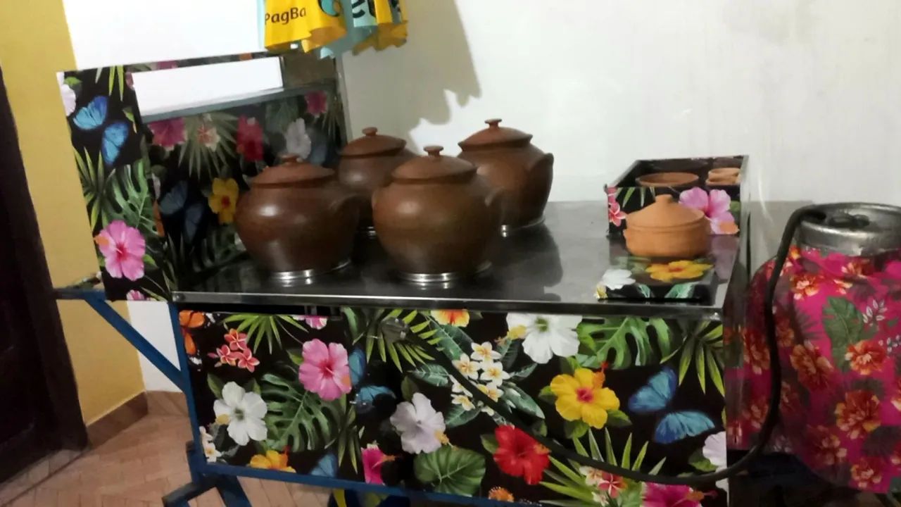 Carrinho de caldos e sopas