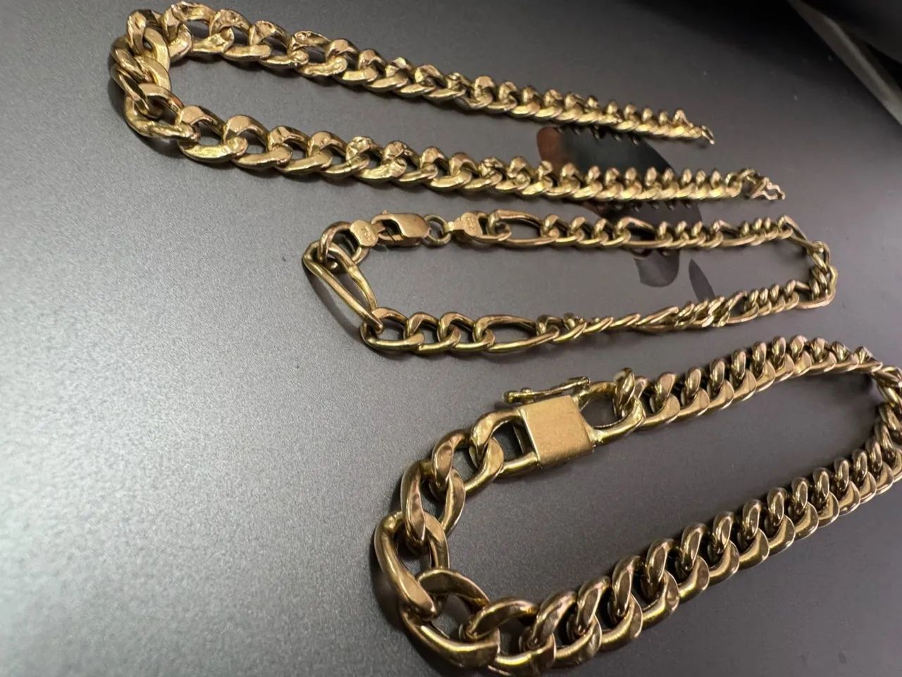 Pulseiras Groumet de ouro 18k procedência garantia eterna - Foto 2