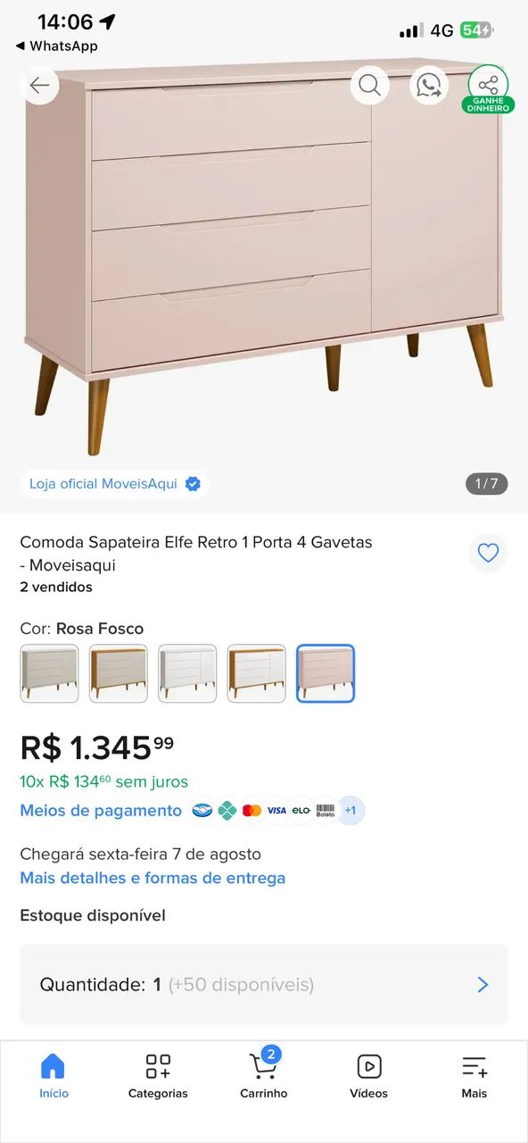 Guarda roupa e cômoda infantil  - Foto 5
