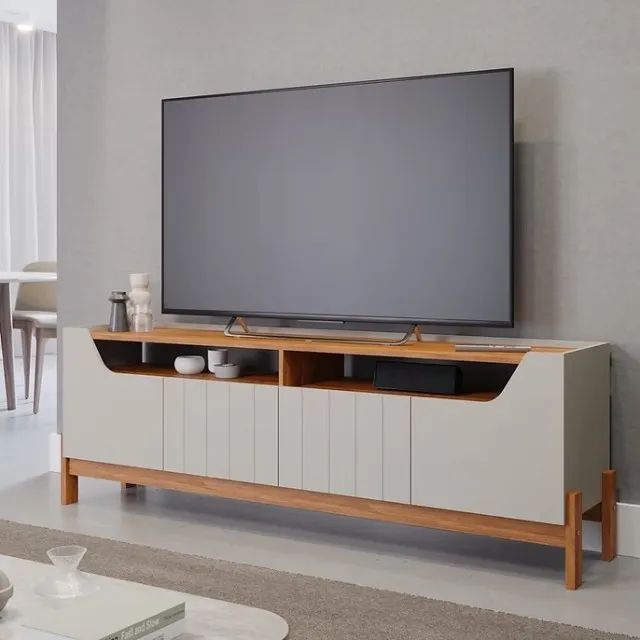 Rack Bancada Moema 100% MDF - Entrega/Montagem Grátis