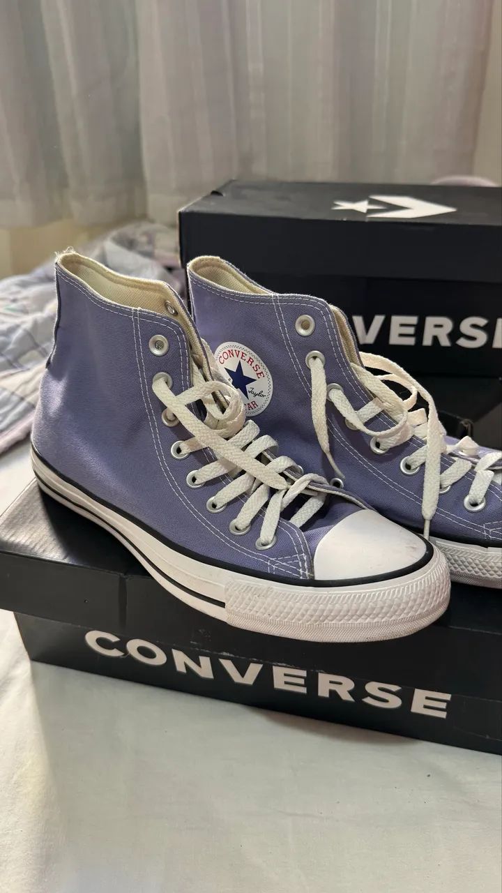 Converse All Star tamanho 38, roxo 