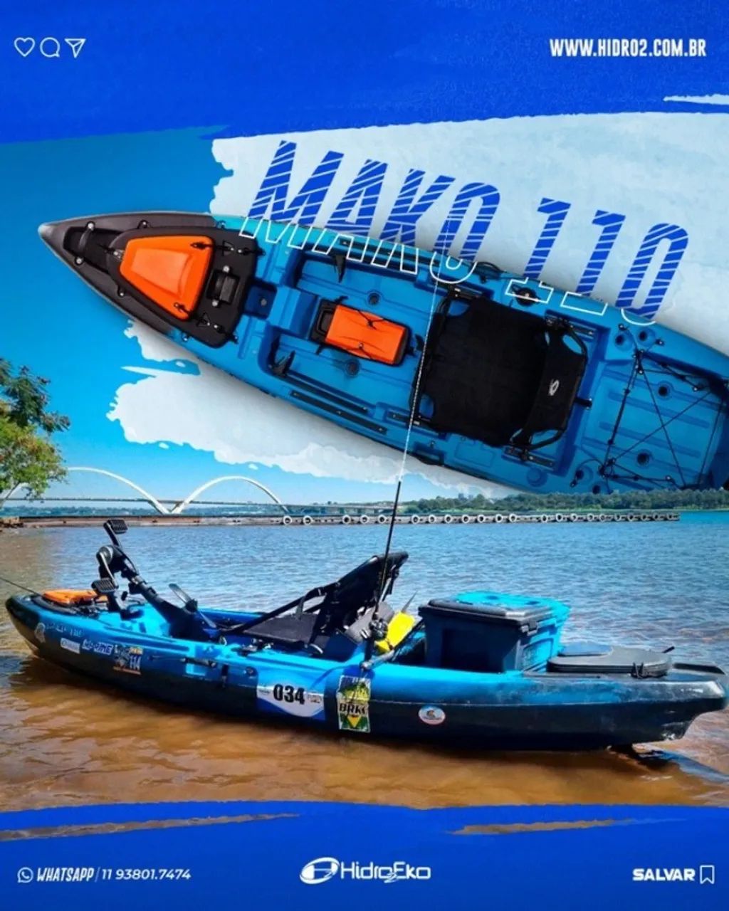 caiaque mako 110 pro  - Foto 4