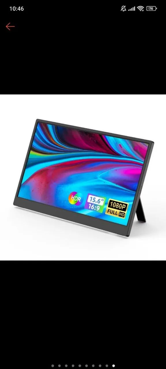Monitor portátil BETTDOW de 15,6 polegadas - segunda tela - Foto 4