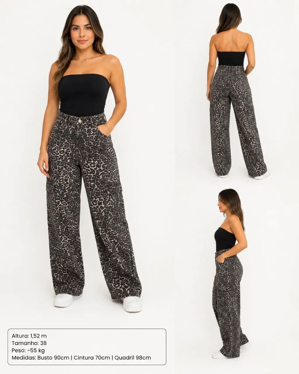 Calça jeans de onça  - Foto 3