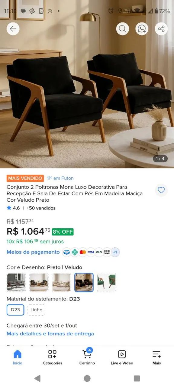 Poltrona mona luxo  - Foto 2