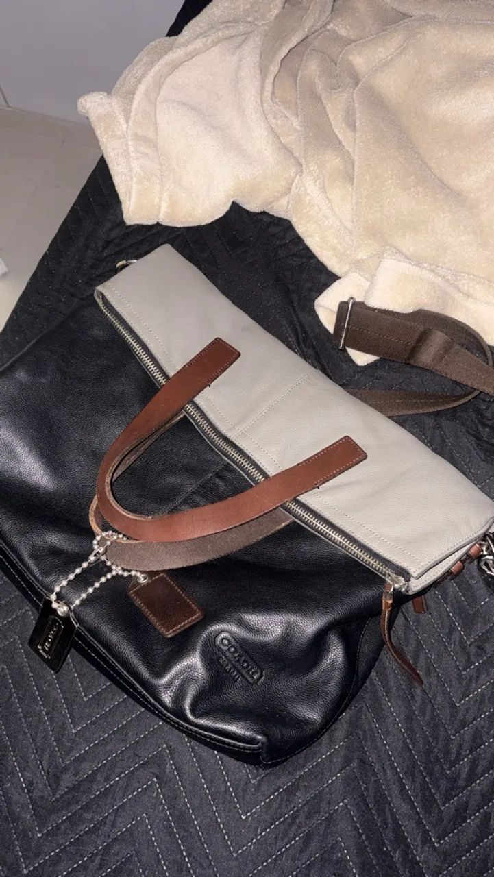 BOLSA / PASTA DE COURO DA COACH 