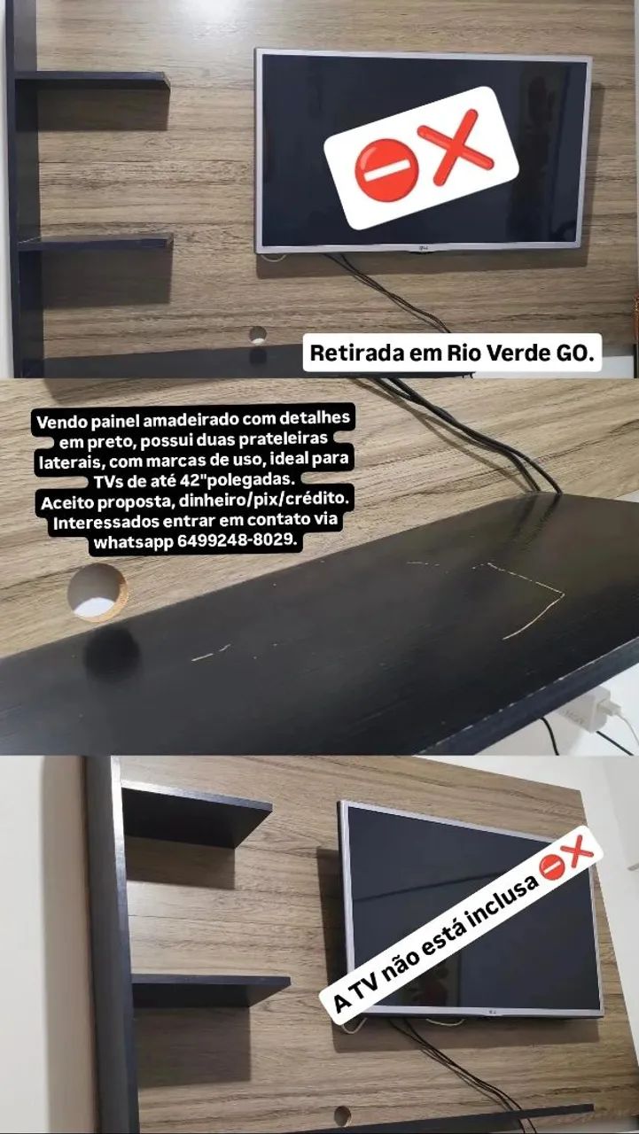 Vendo Painel Usado para TV até 42 polegadas 