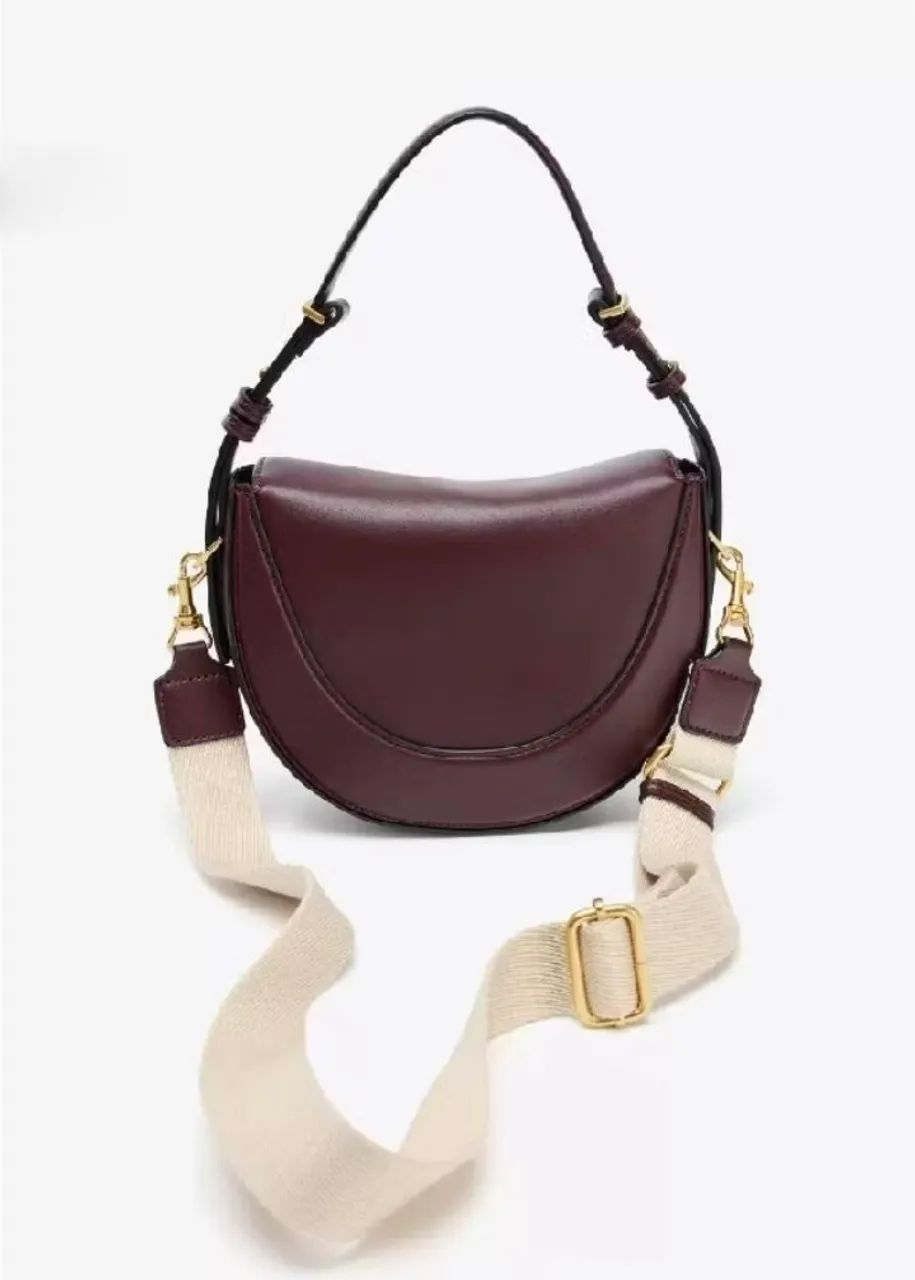 Bolsa Zara de ombro vinho - Foto 4