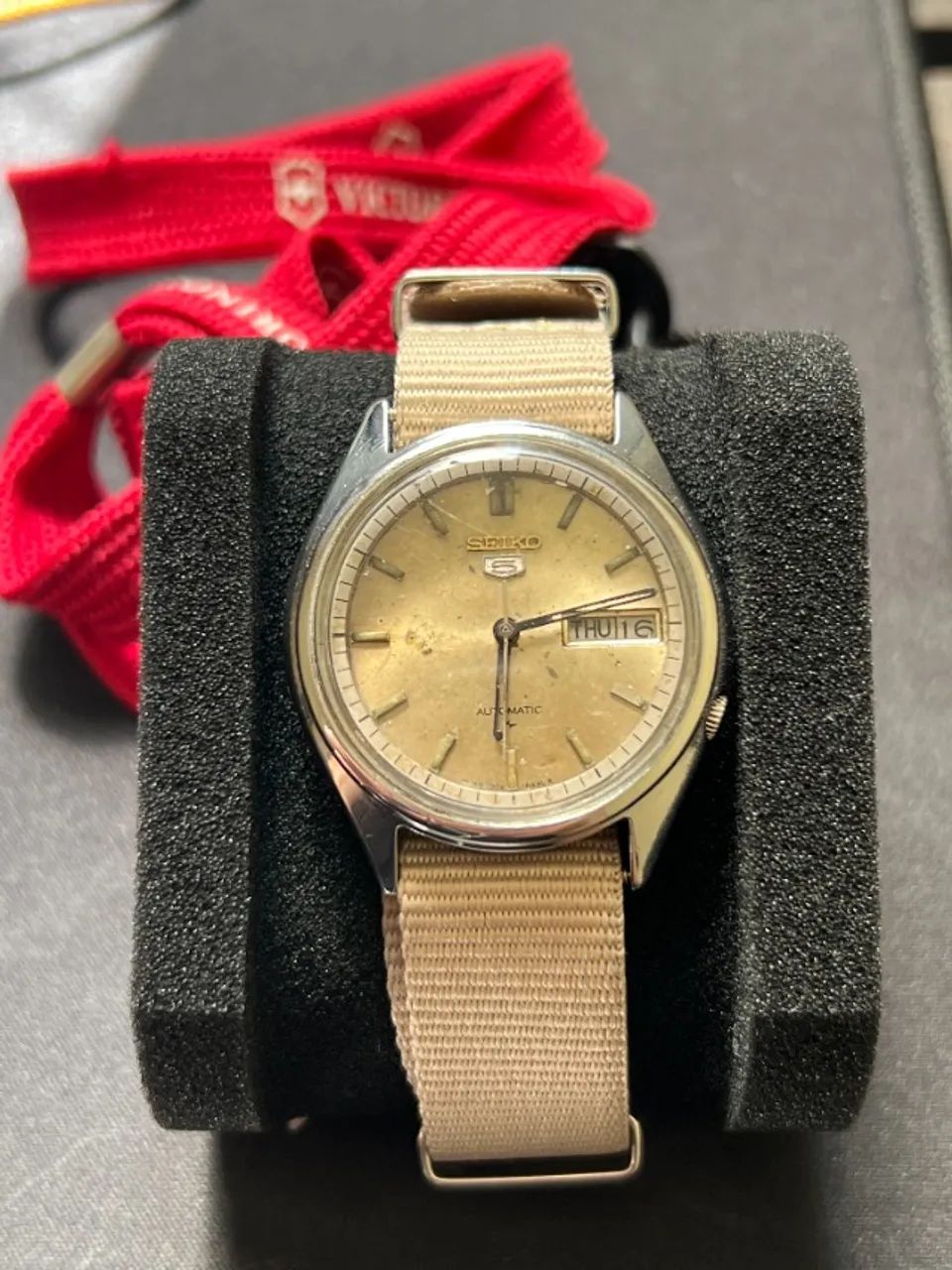 Relógio Seiko 5 Automático * Vintage + Pulseira Extra - Foto 2