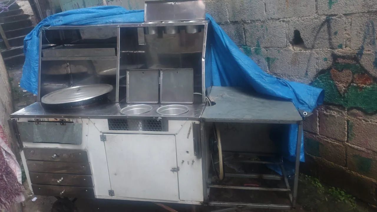 Carrinho de lanche completo 
