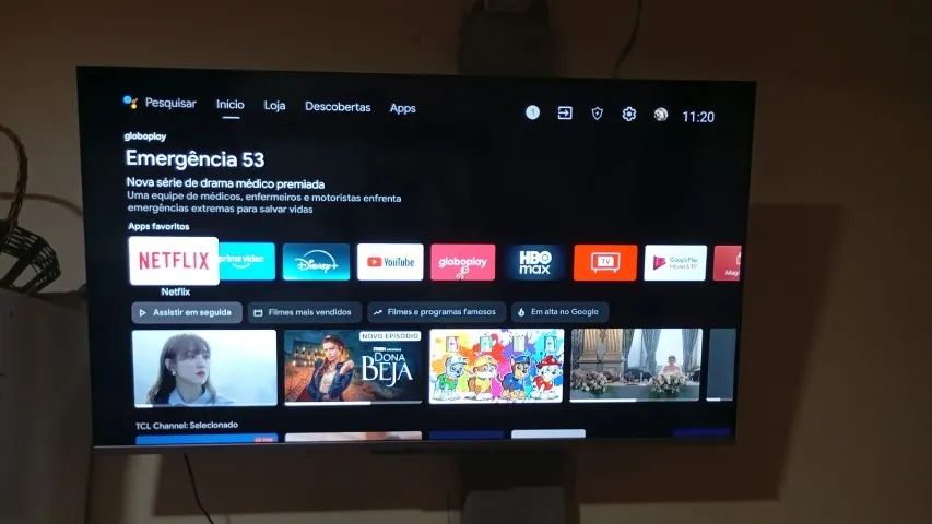 TV TCL 55'', com suporte de parede articulado - Foto 2