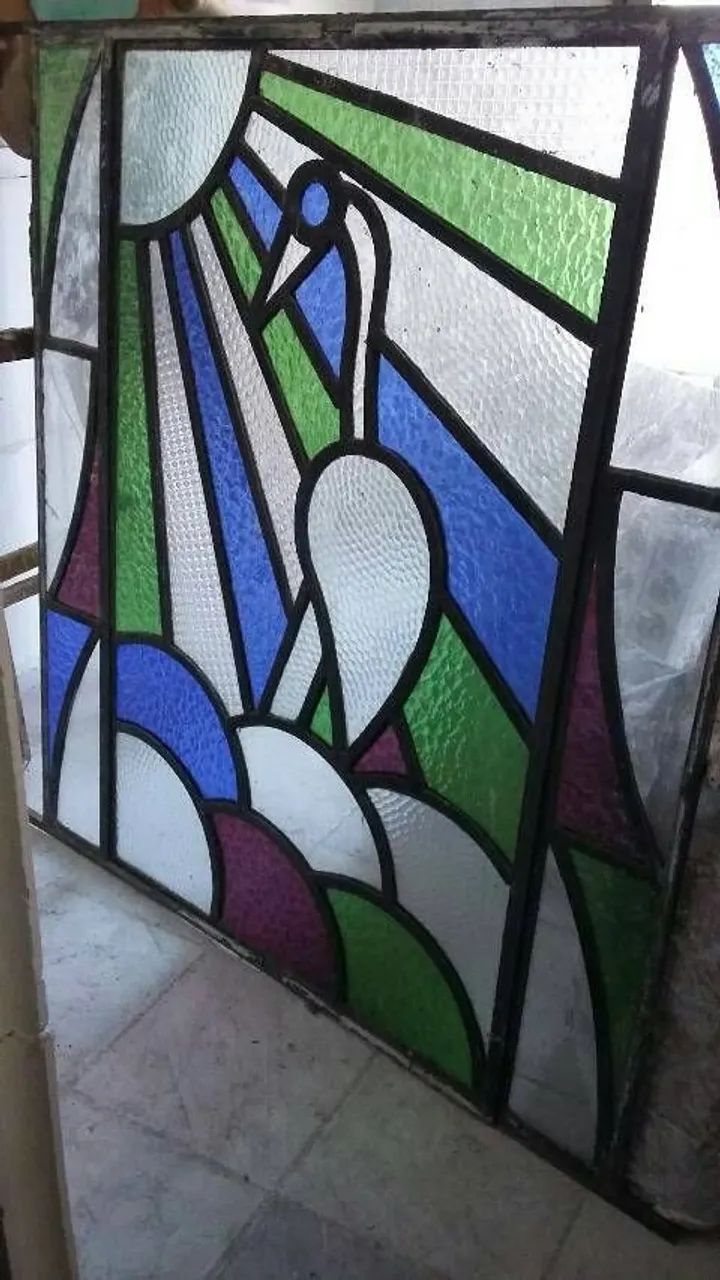 Janelas de vidro decoradas. - Foto 3