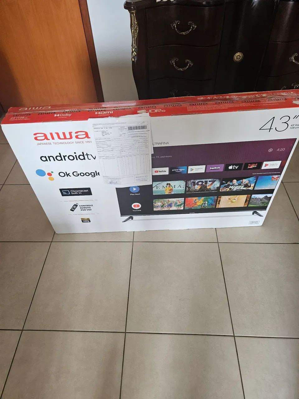 Vendo TV 43 polegadas novissima