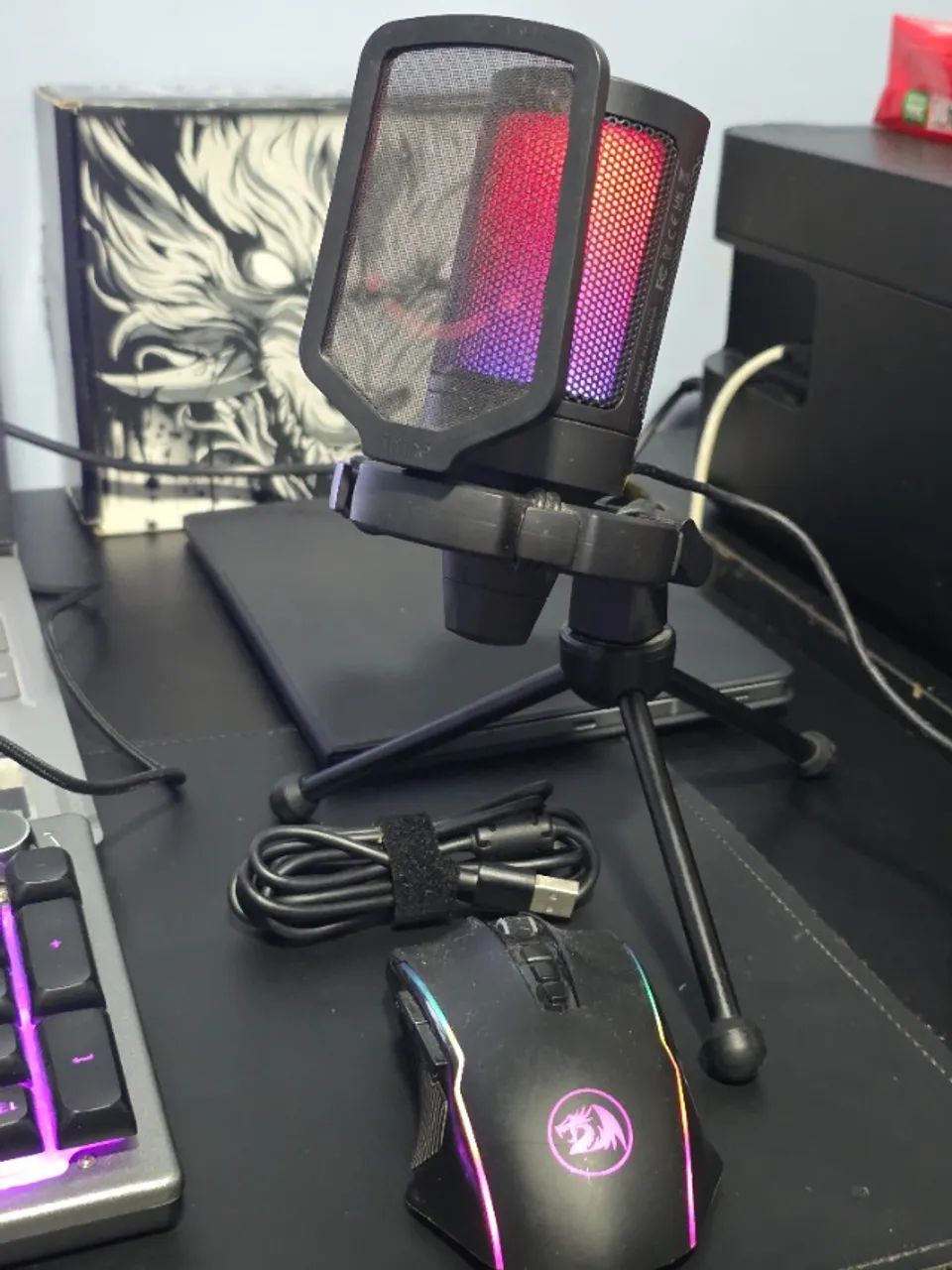 Kit Gamer Microfone e Mouse - Foto 5
