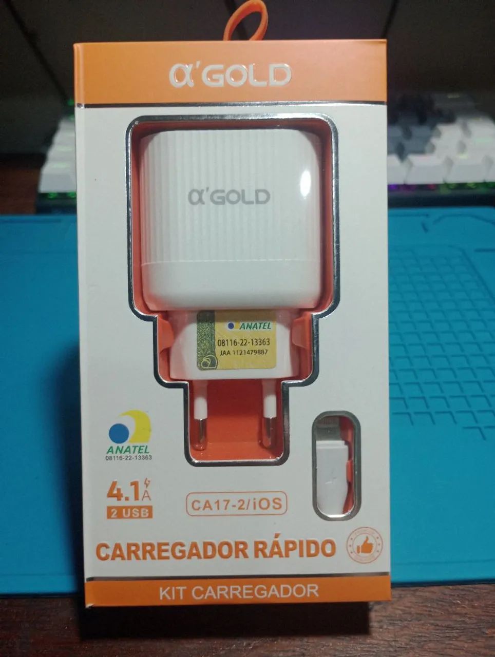 Kit Carregador Rápido iPhone Lightning 25W