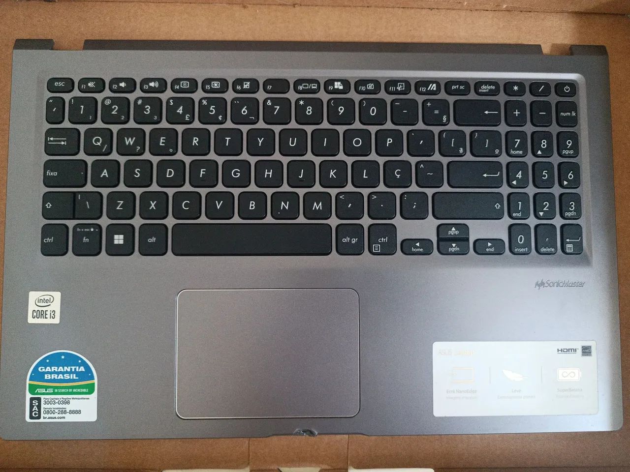 Base com teclado Asus X515