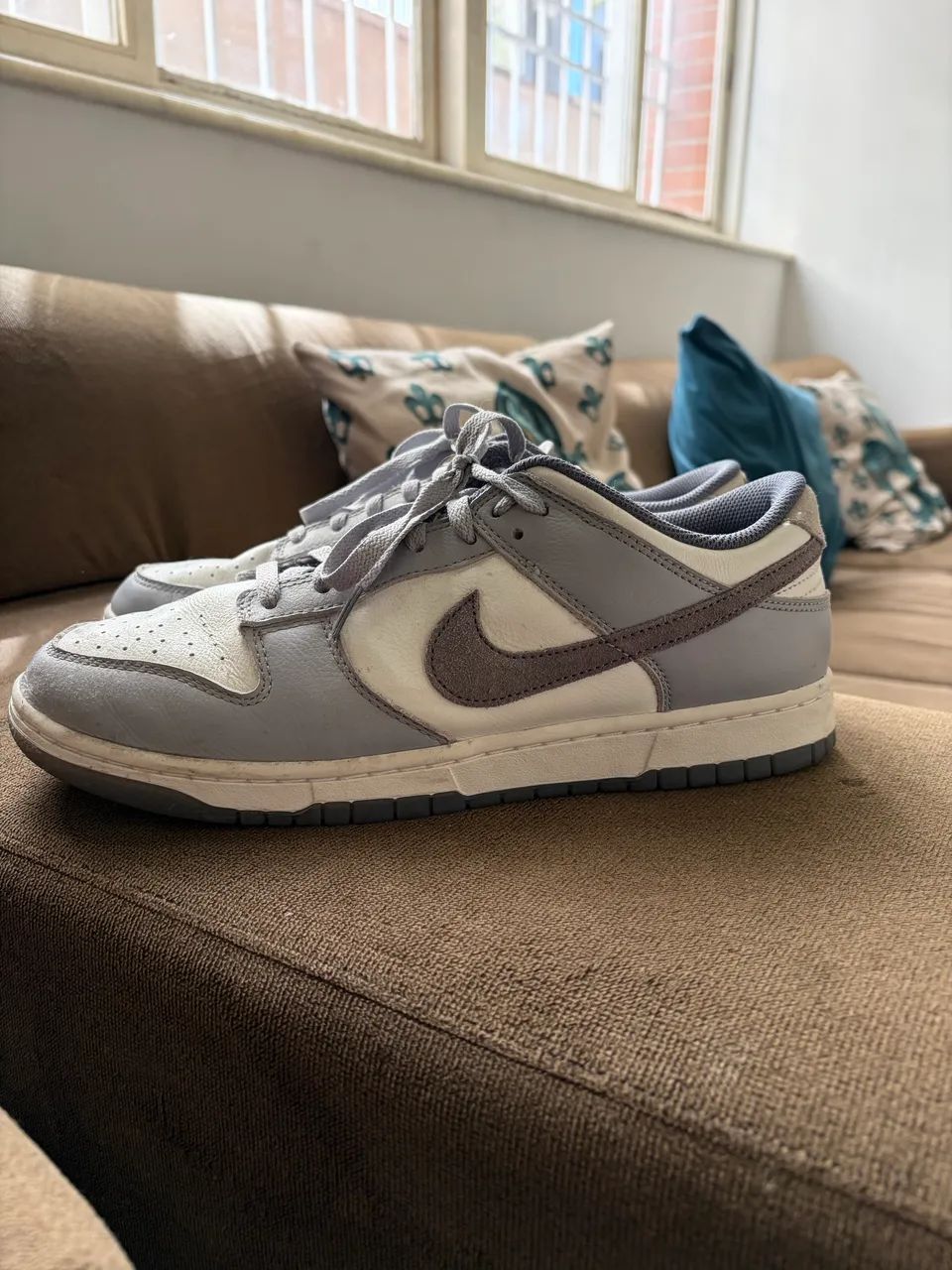 Nike Dunk Low Cinza/Branco Original - Ótimo Estado