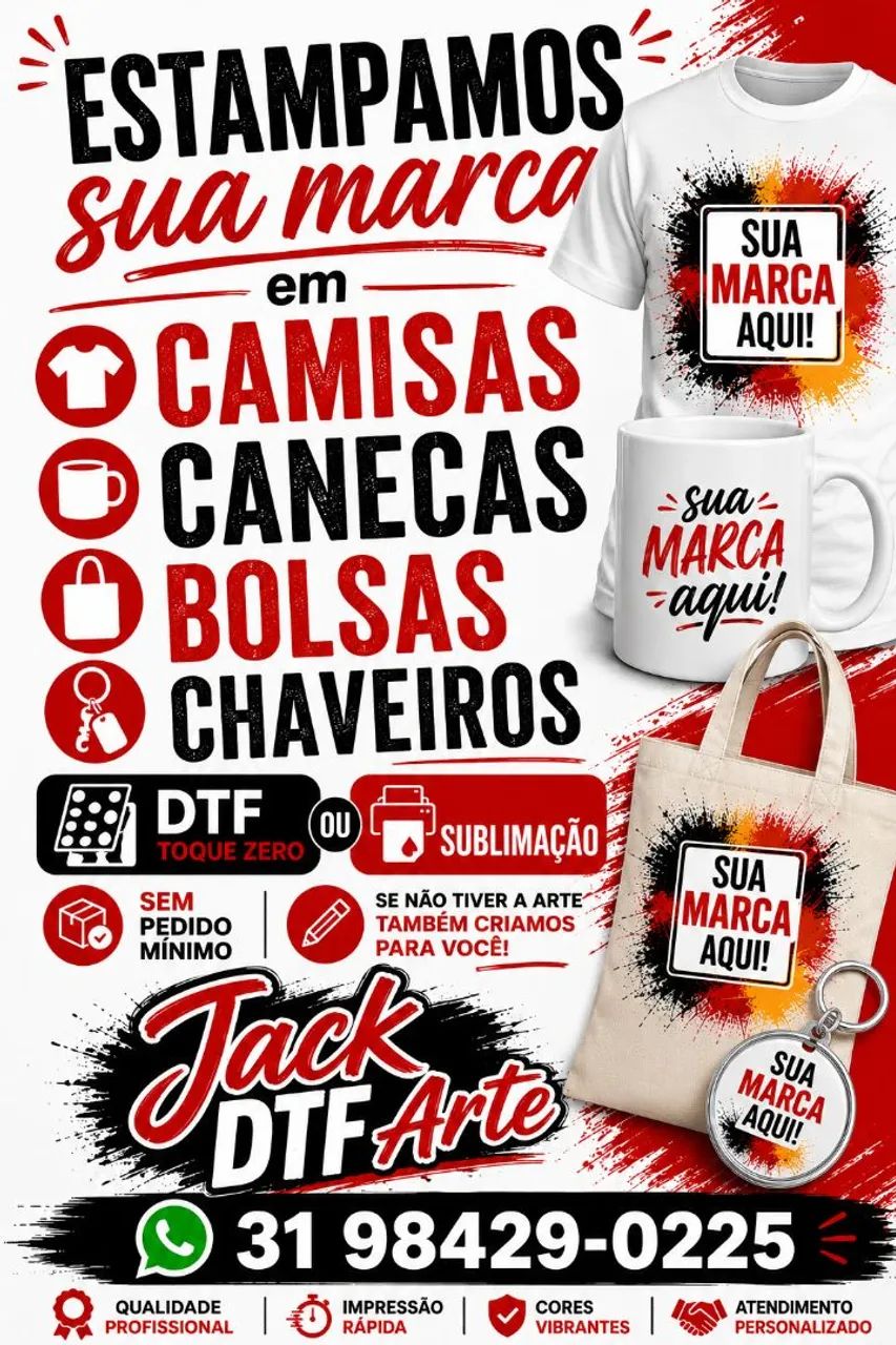 Personalizamos com a sua marca