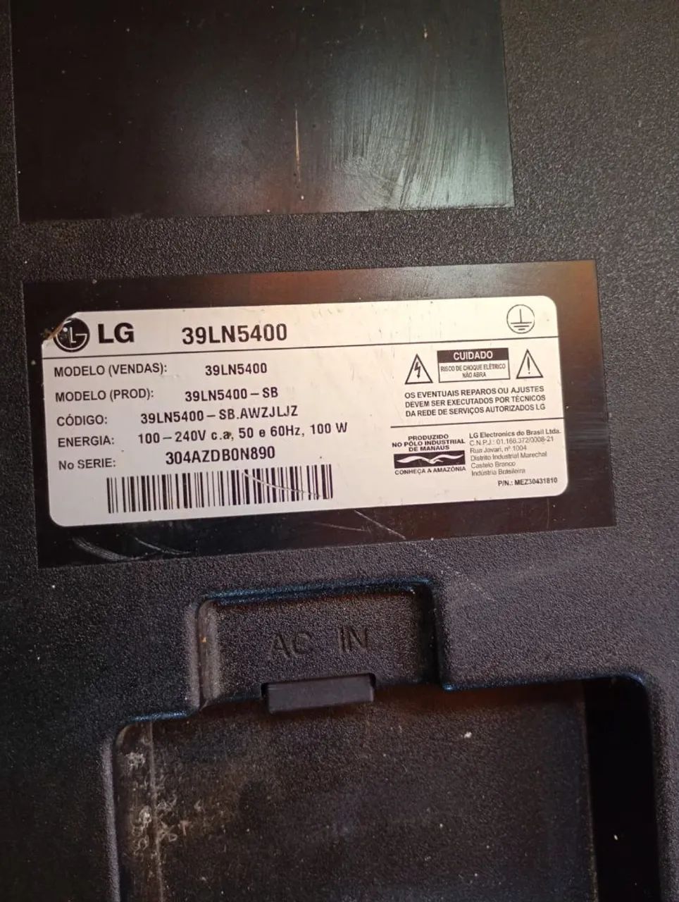 Placa LG 39 polegadas