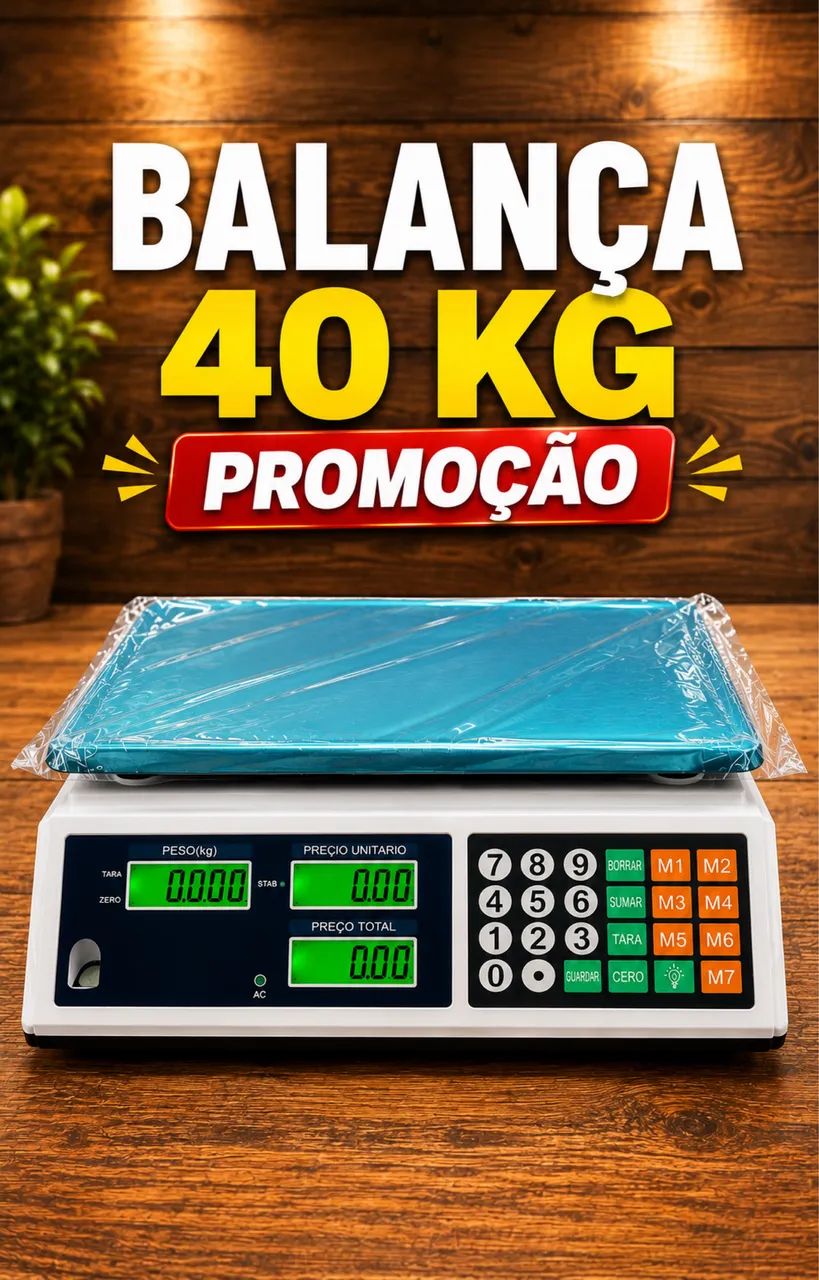 BALANÇA COMERCIAL ENTREGAMOS COM GARANTIA - 