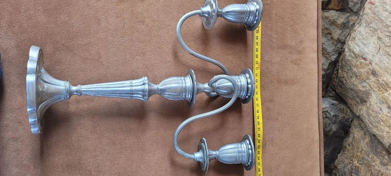 Candelabro  antigo em Prata - Foto 3
