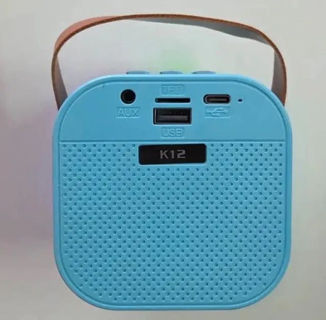 Caixinha de som bluetooth com 2 Microfones  - Foto 4