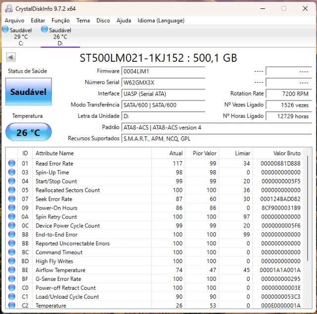 Kit 7 HDs 500GB Notebook - Seagate - Foto 5
