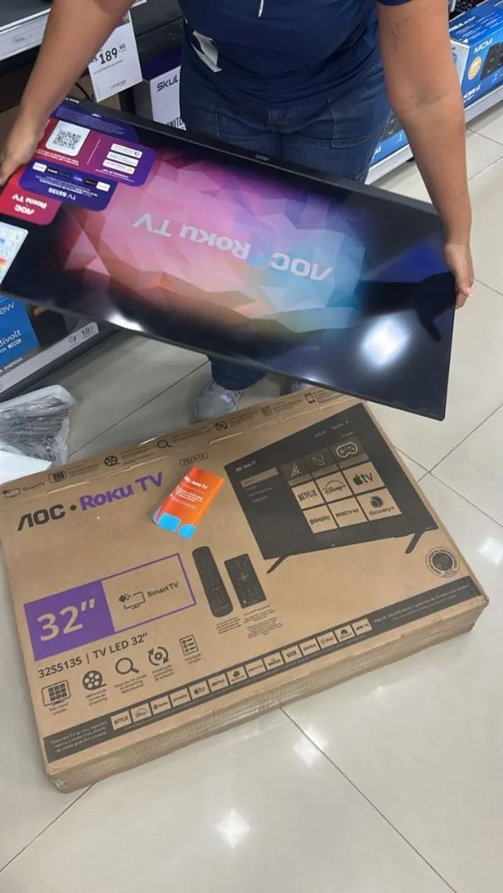 Vendo Tv AOC 32 polegadas smart - Foto 2