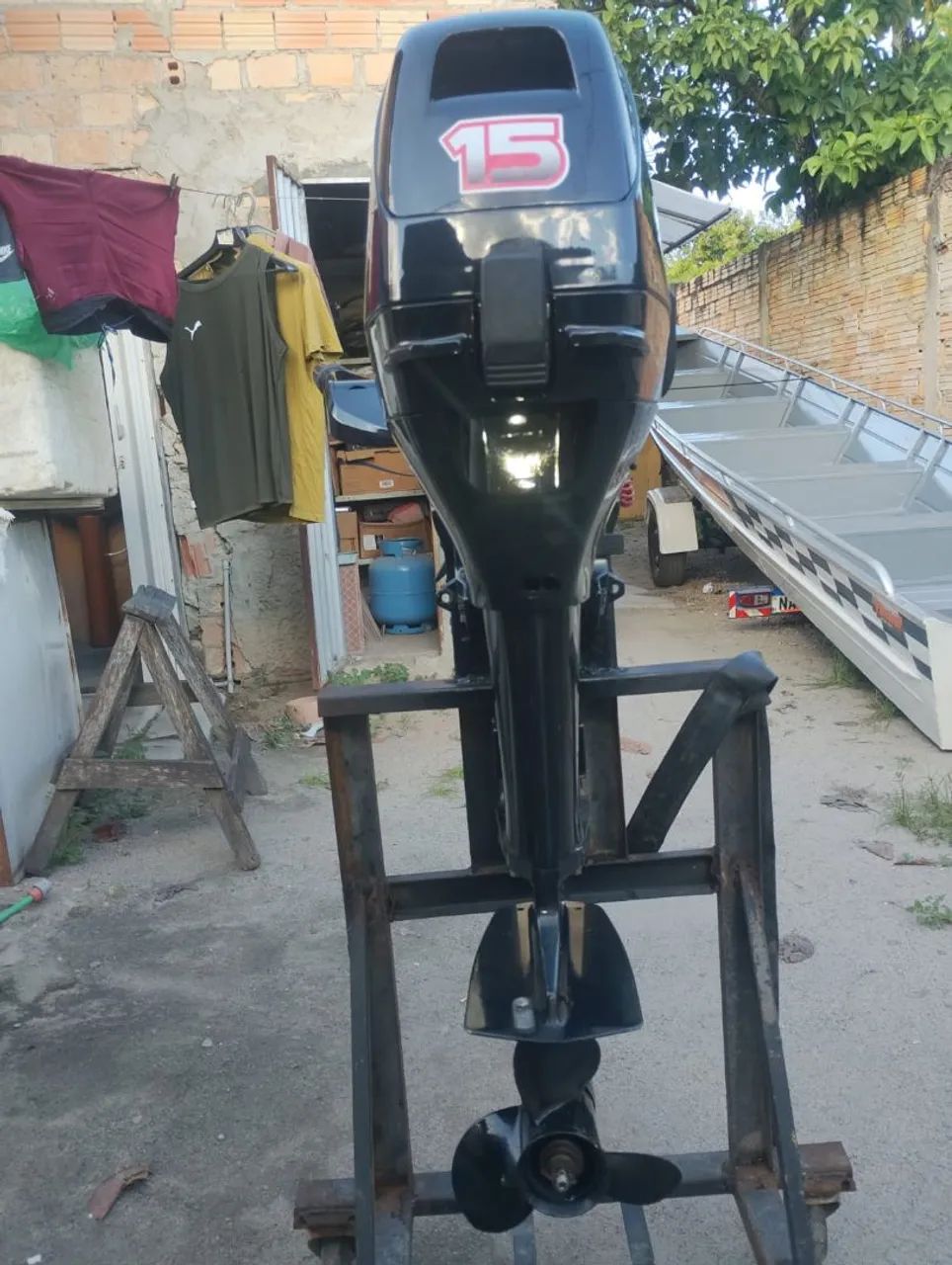 Motor Suzuki 15 Hp 2 tempo  - Foto 3