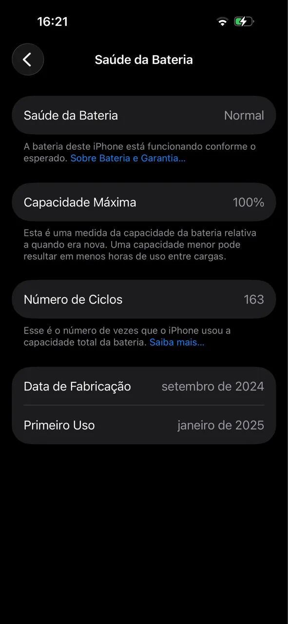 Iphone 16 Ultramarine COM APENAS 160 ciclos - Foto 3