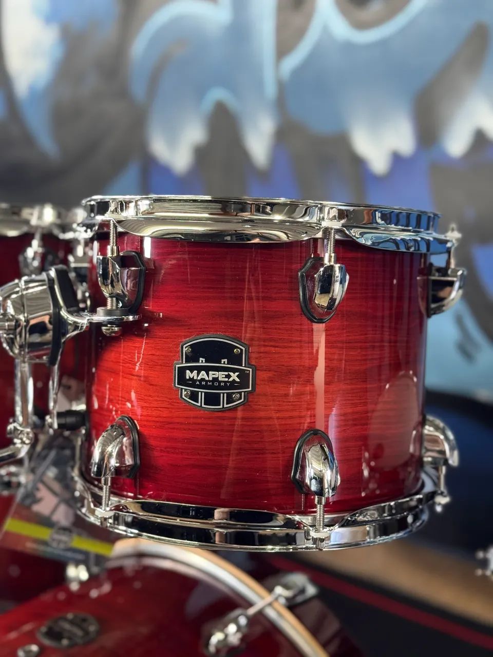 Bateria Mapex Armory Red Onyx Burst Shell Pack  - Foto 5