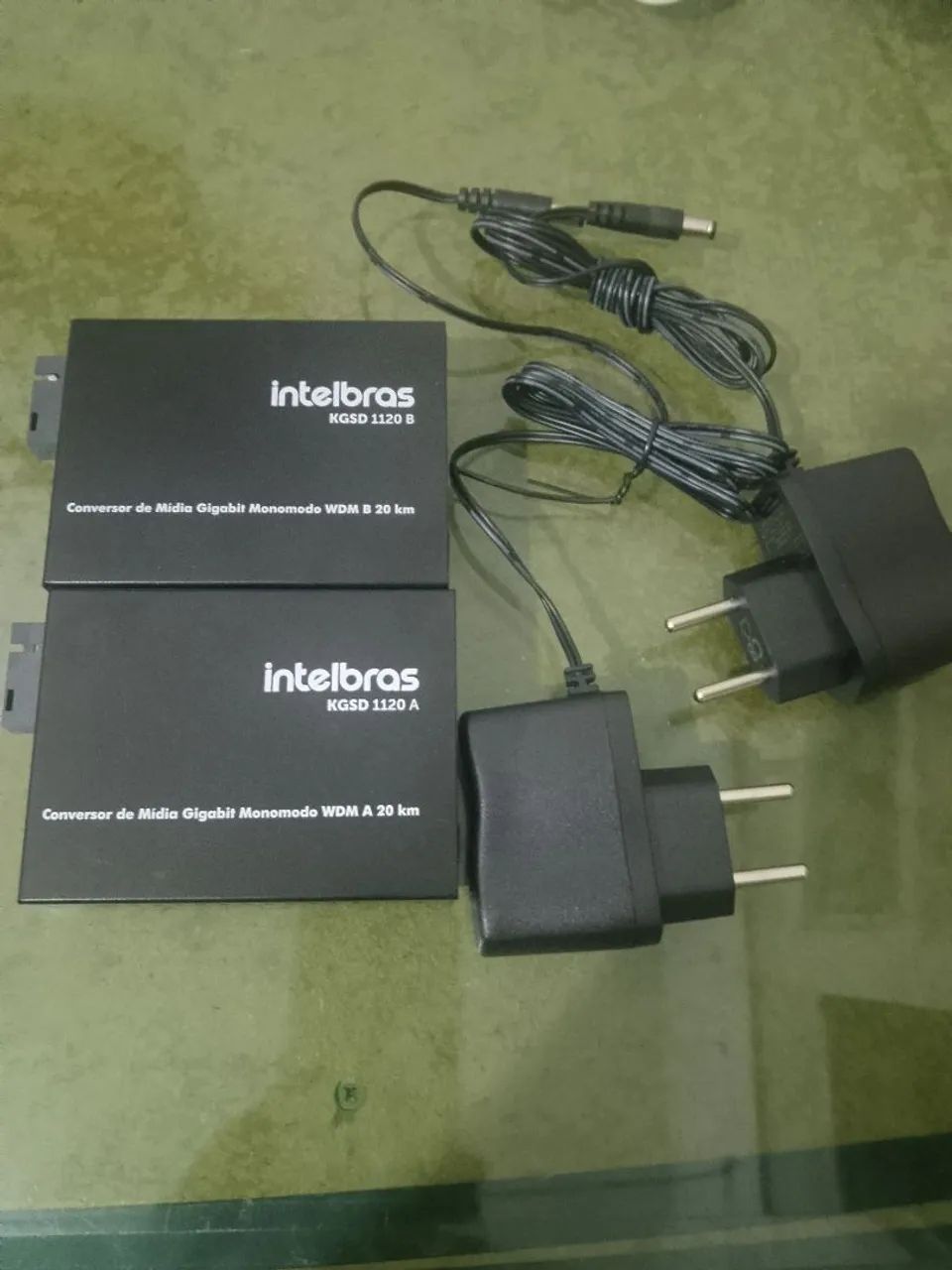 Conversor de mídia Gigabit monomodo WDM B 20 KM