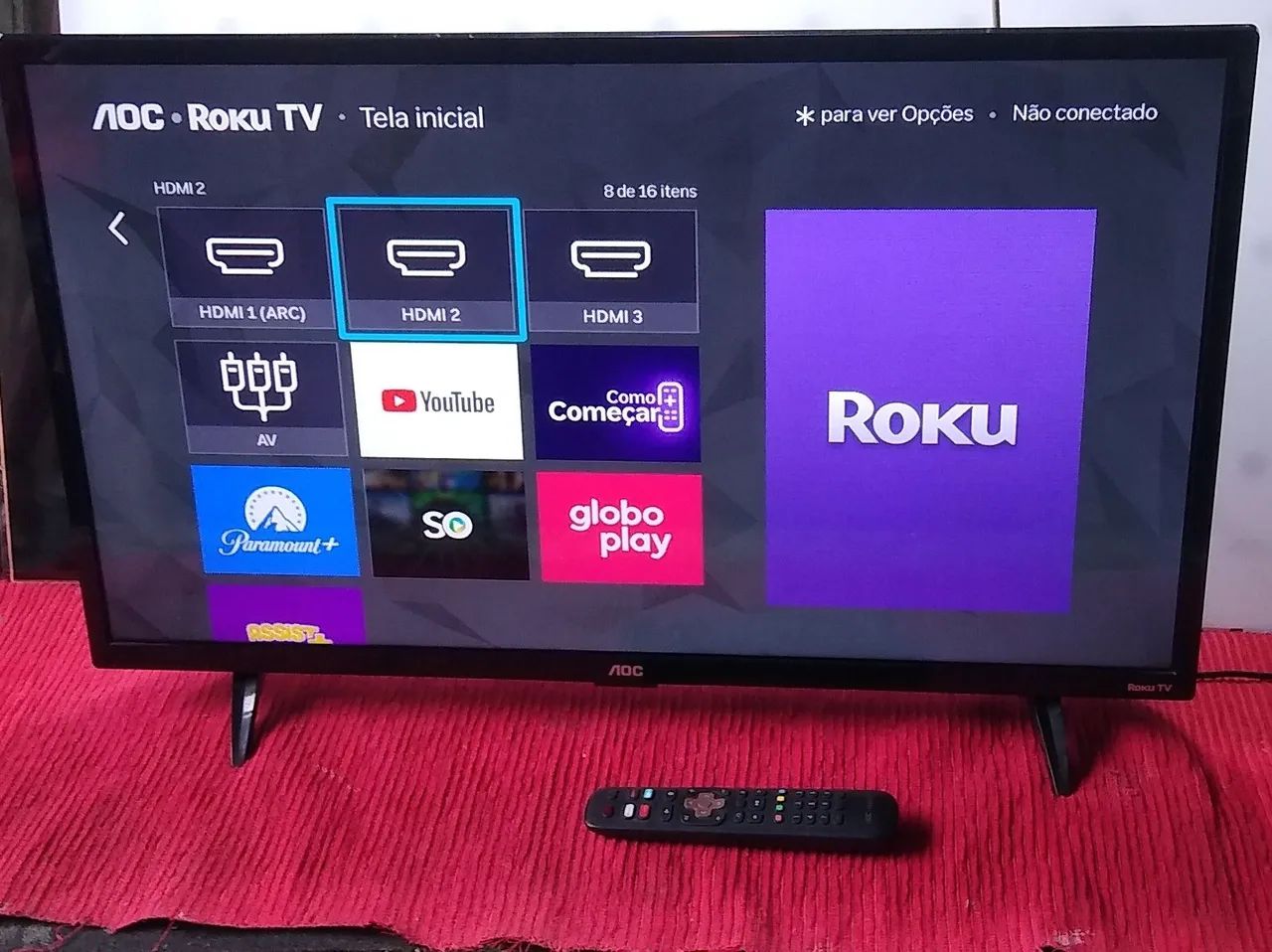 Tv aoc smart 32 poleganda funciona perfeitamente  - Foto 2