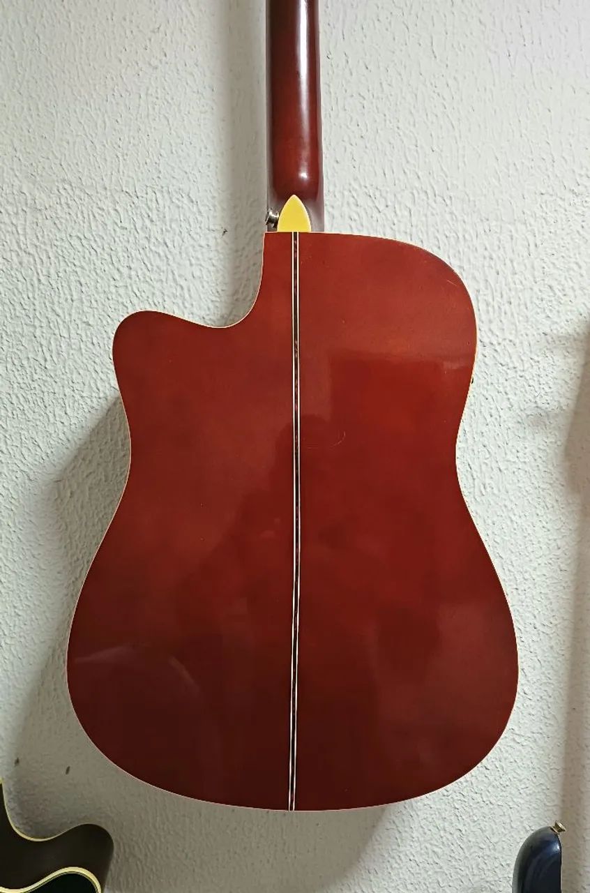 Violão Folk Giannini GF1 Elétrico - Vendo e Troco  - Foto 4