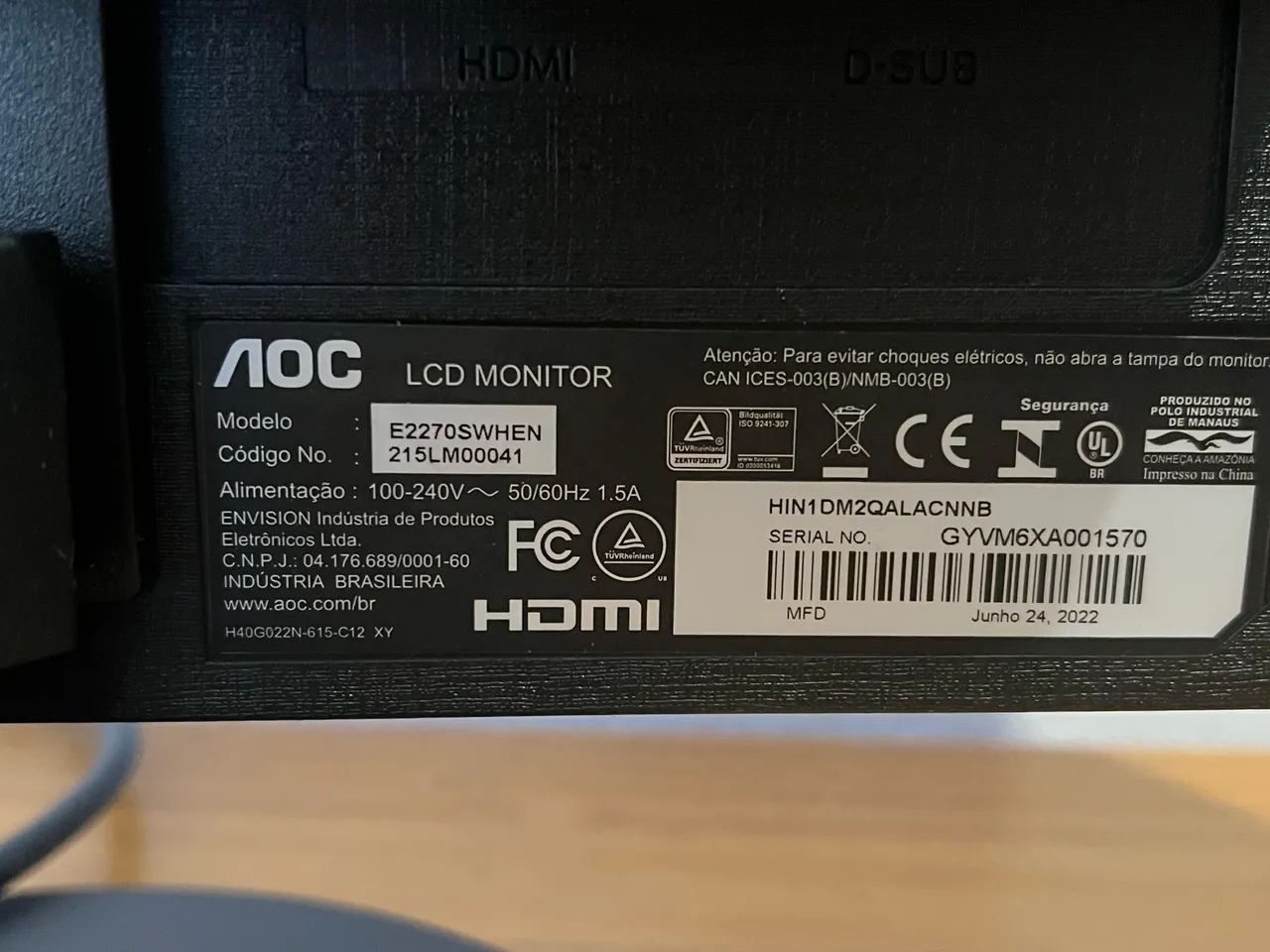 Monitor AOC 21 lol - Foto 2