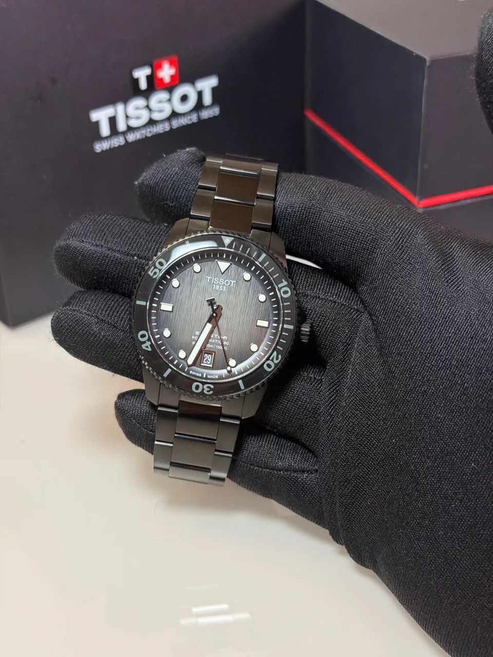 Relógio Tissot Seastar 38mm automático usado - Foto 5