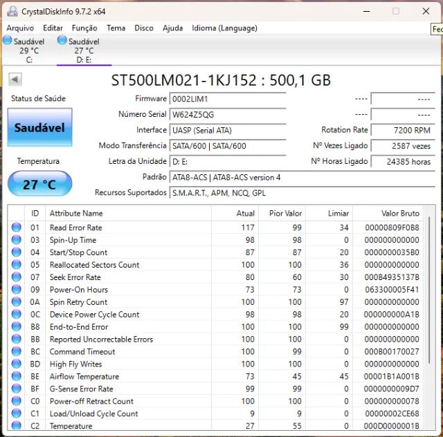 Kit 7 HDs 500GB Notebook - Seagate - Foto 4