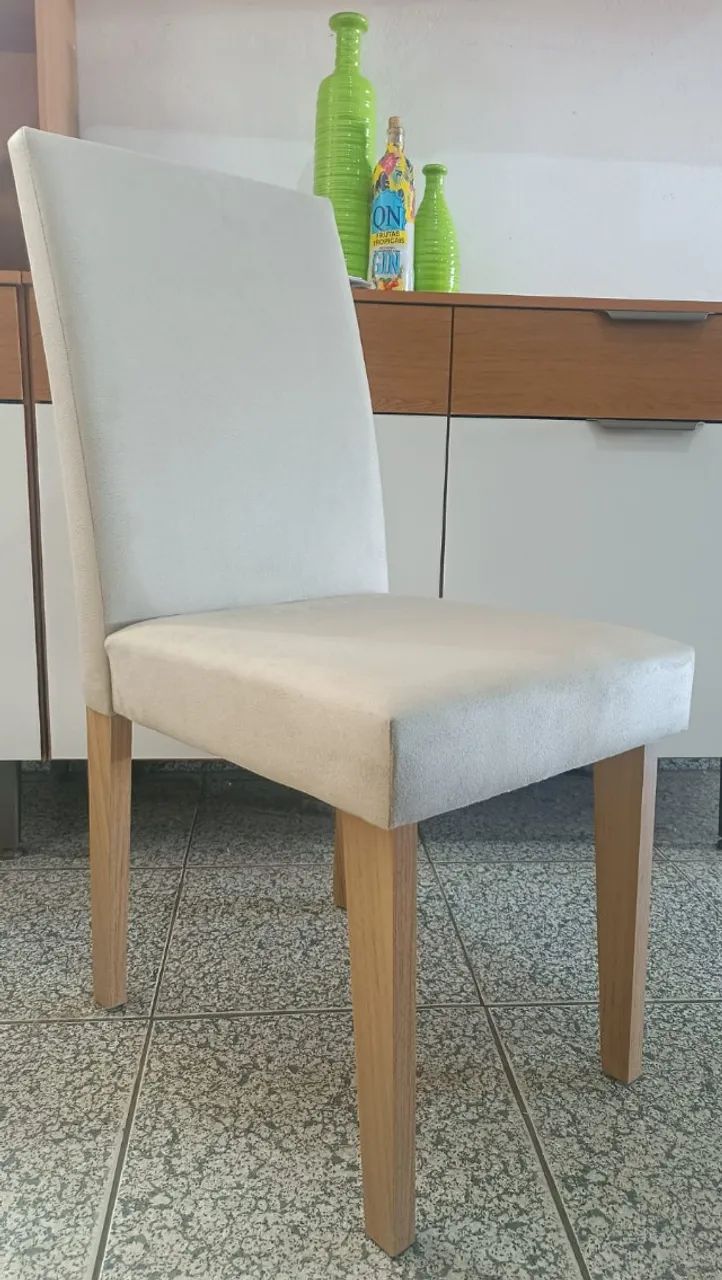 Mesa de Jantar MDF, 4 Cadeiras Estofadas Nova, Entrego  - Foto 3