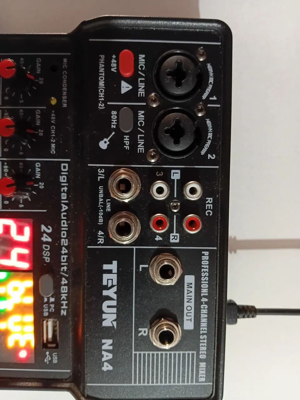 Mesa Mesa De Som Interface Bluetooth 4canais Teyun 24 Efeitos Voz - Foto 4