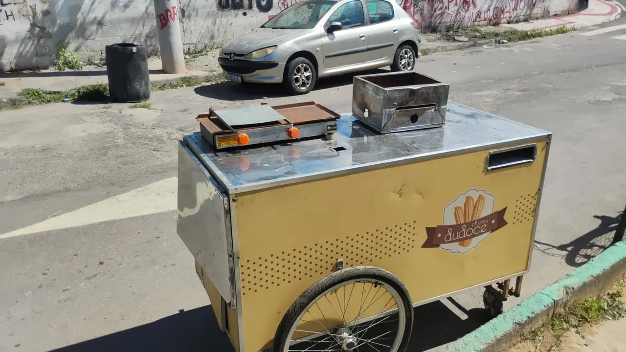 Carro de churrasco ou churros. - Foto 2