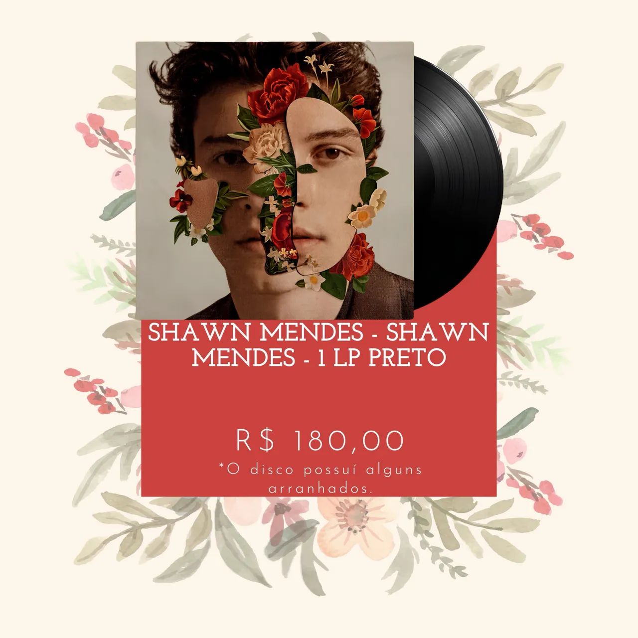 VINIL SHAWN MENDES - SHAWN MENDES - 1 LP PRETO