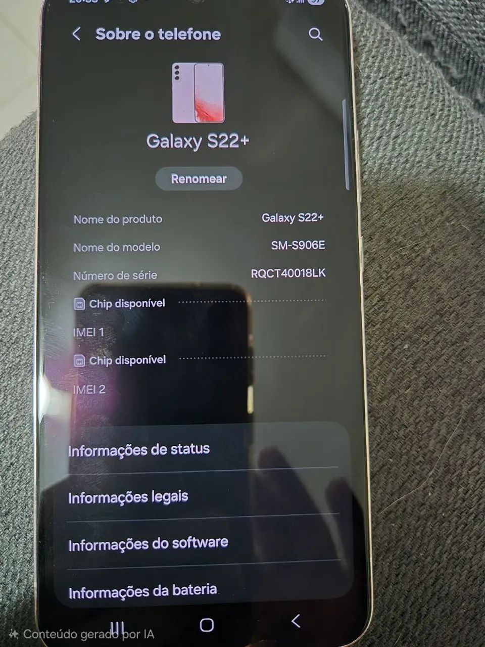 Celular Samsung S22 plus em ótimo estado  - Foto 4