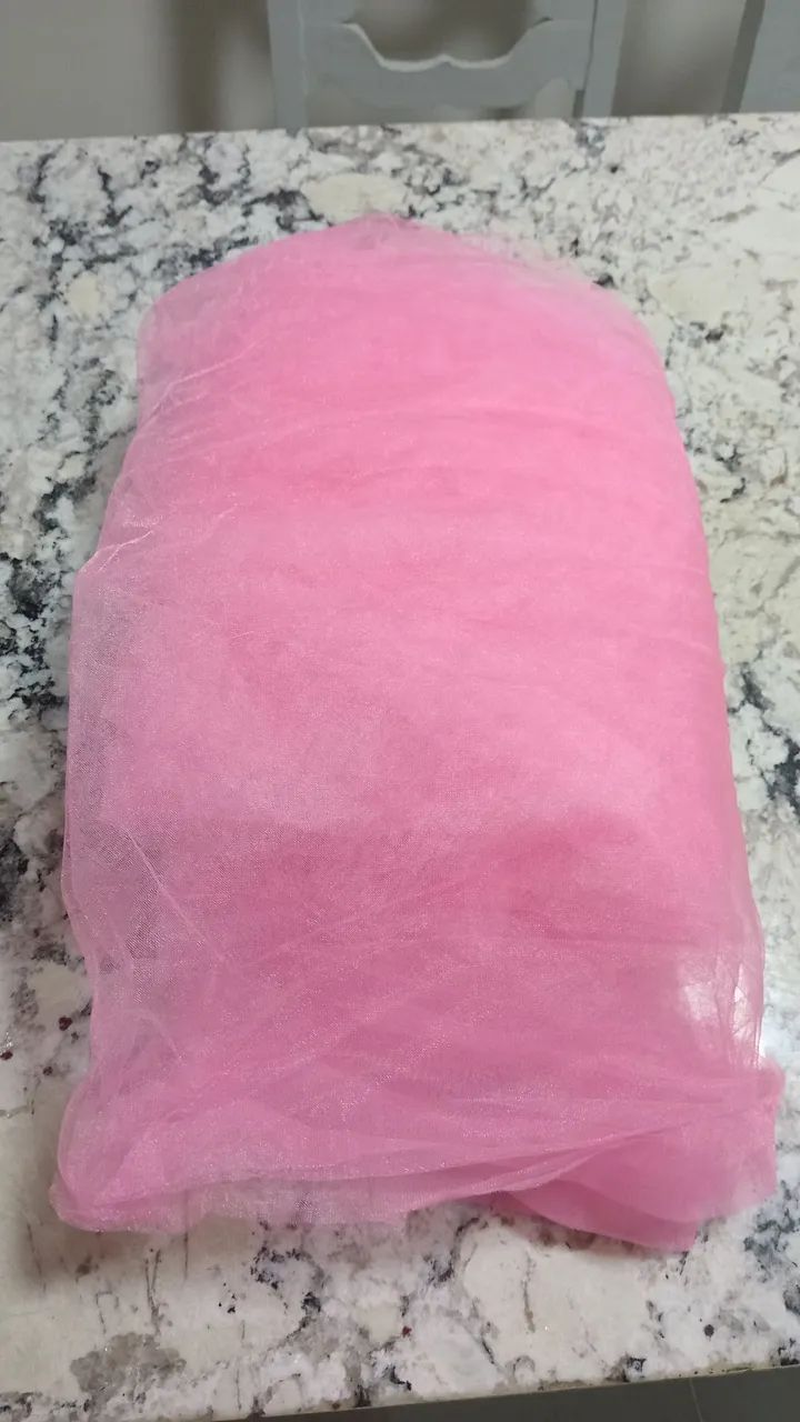 Tecido tule rosa  - Foto 2