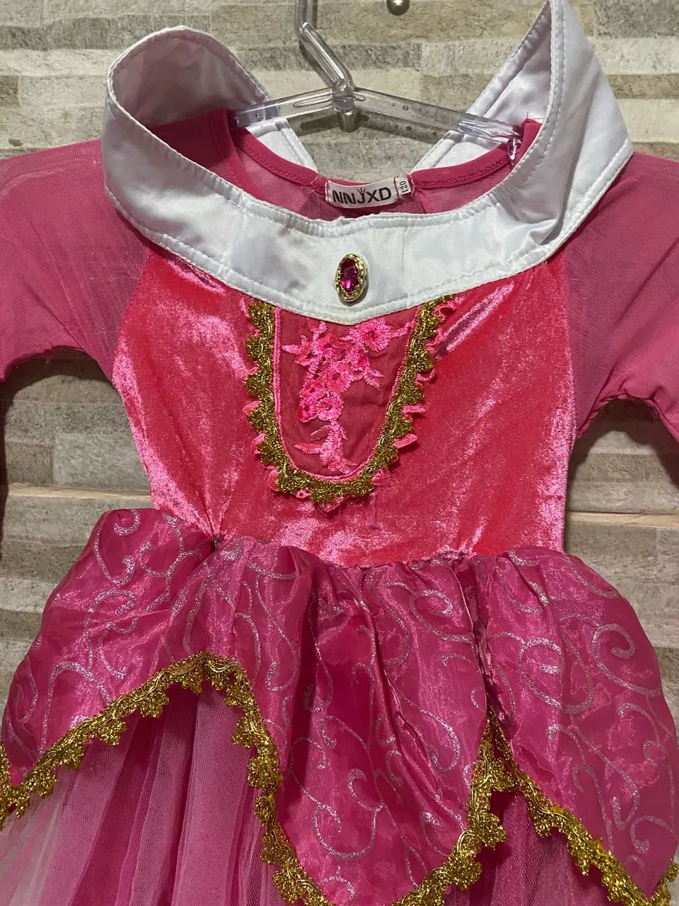 Fantasia  princesa Aurora Bela adormecida tamanho 3/4