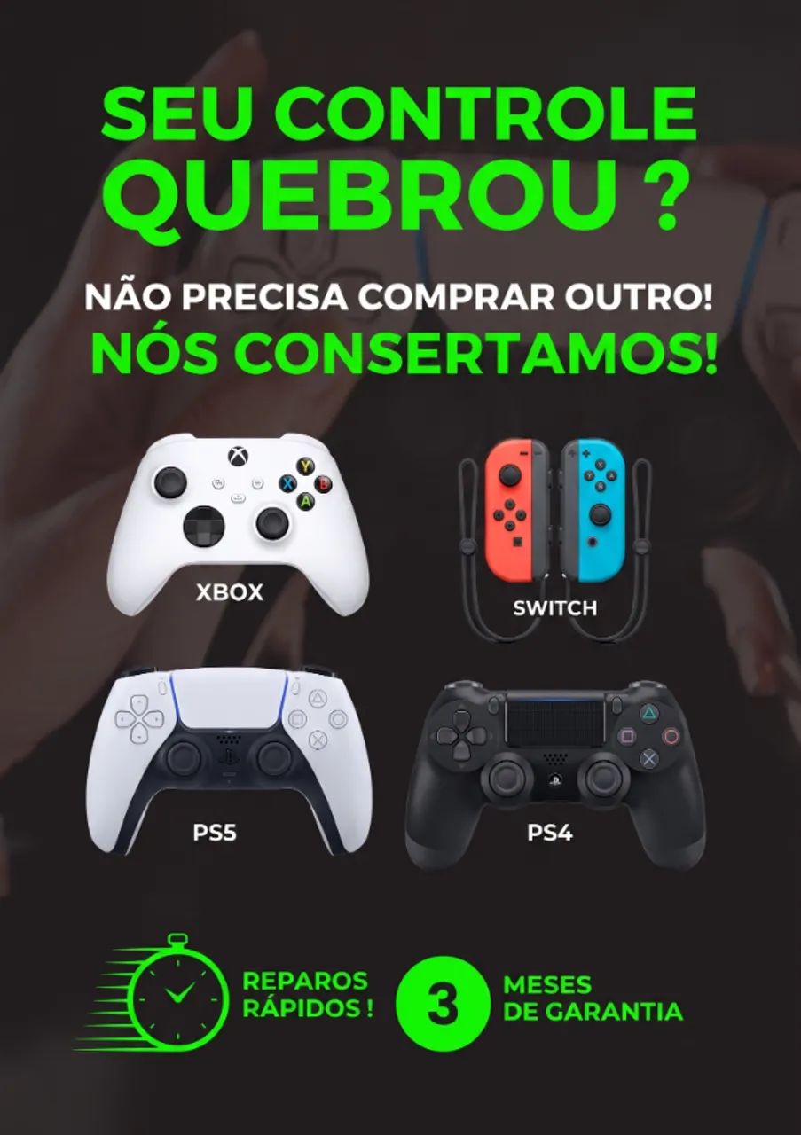 Seu controle começou apresentar falhas? Também resolvemos! :D